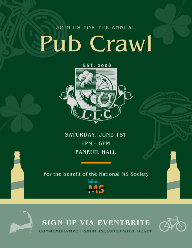 LLC Pub Crawl 2024 - Event Flyers
